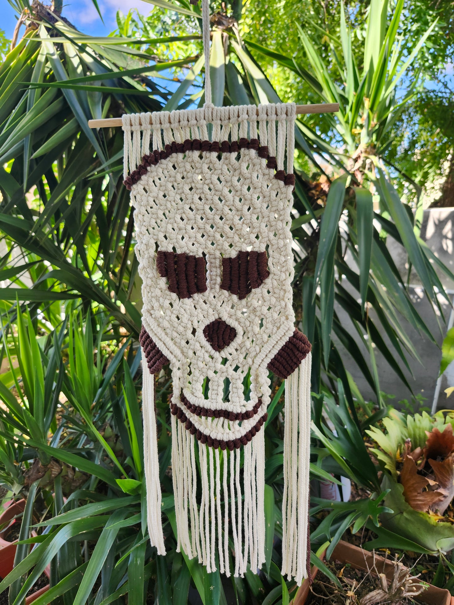 Calavera macramé