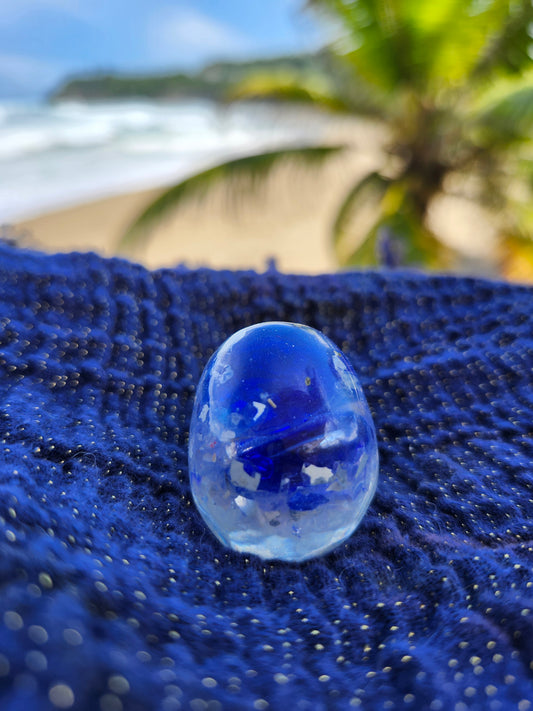 Calavera pequeña azul