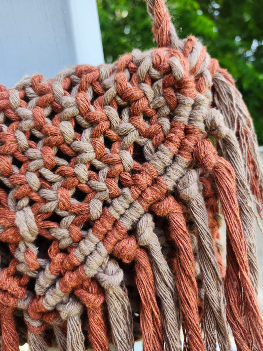 Cartera macramé
