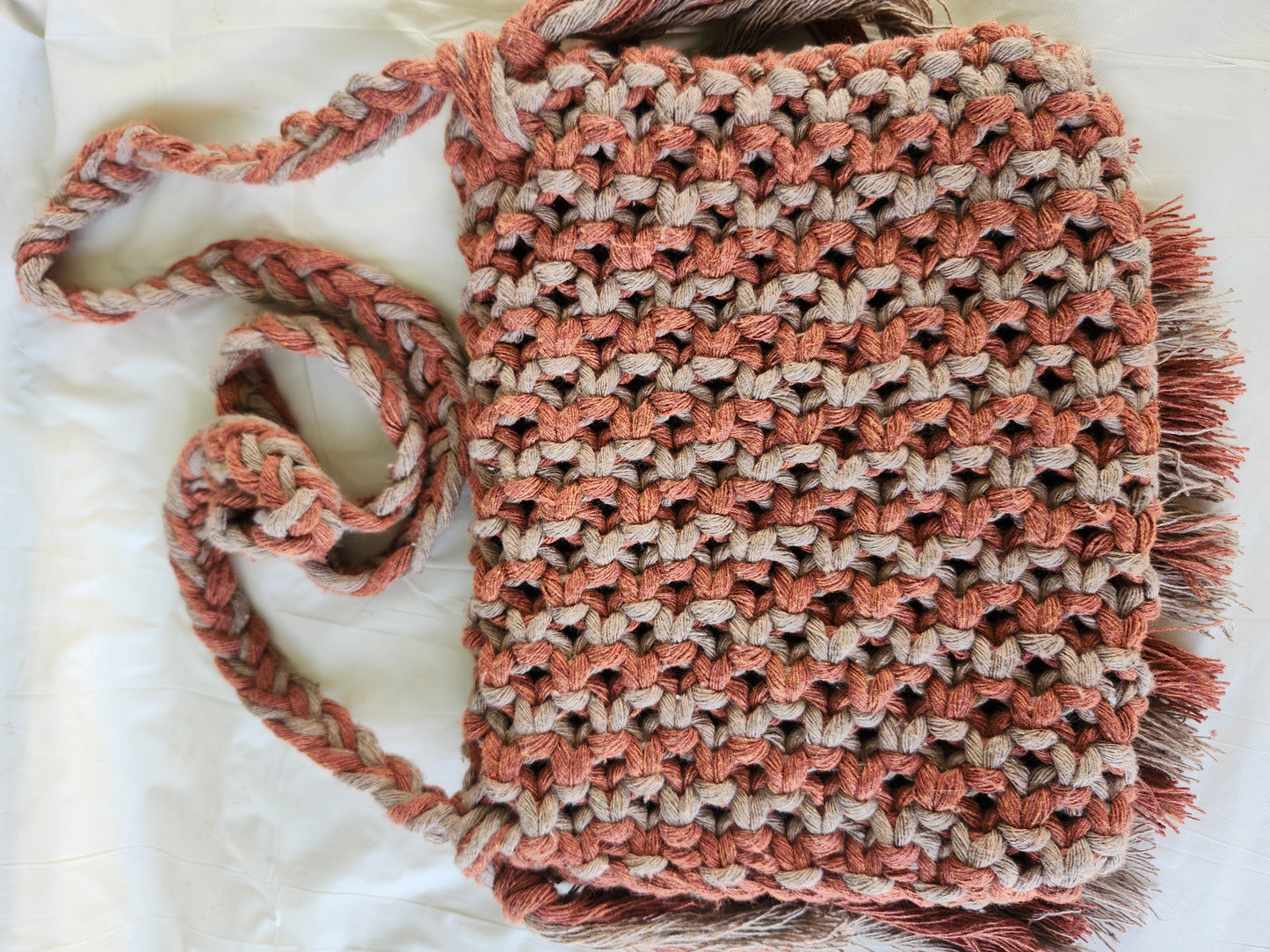 Cartera macramé