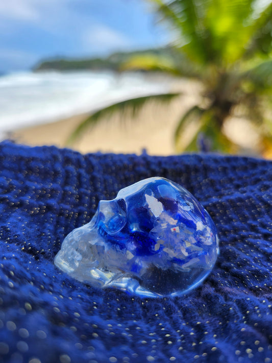 Calavera pequeña azul
