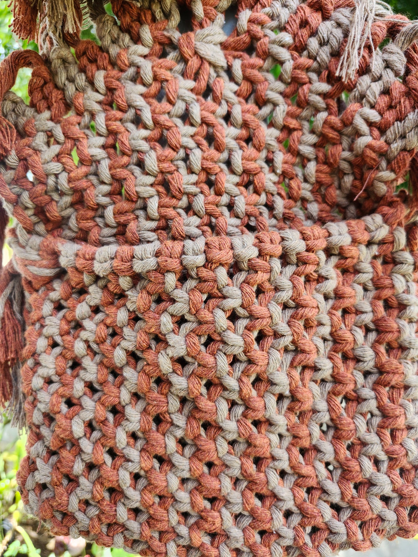Cartera macramé