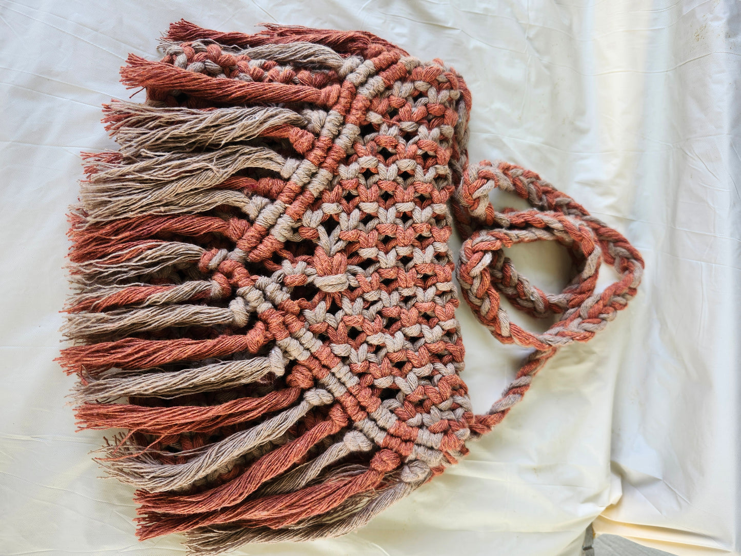 Cartera macramé