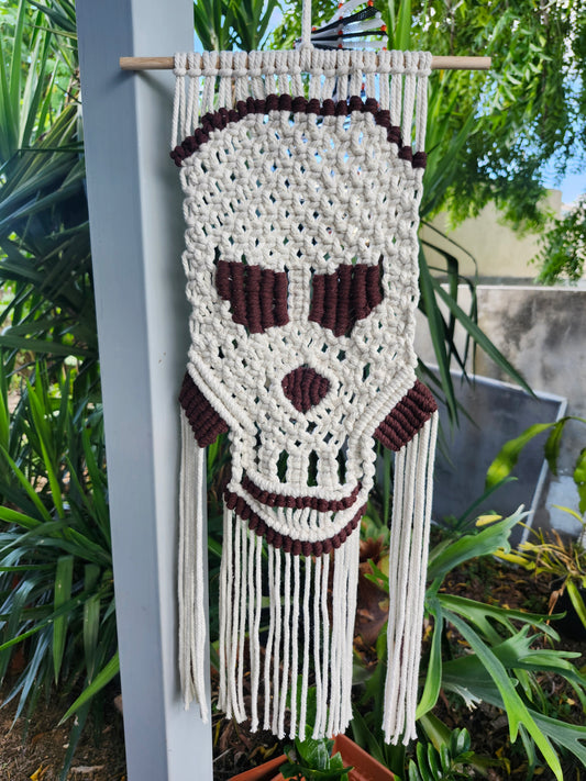 Calavera macramé